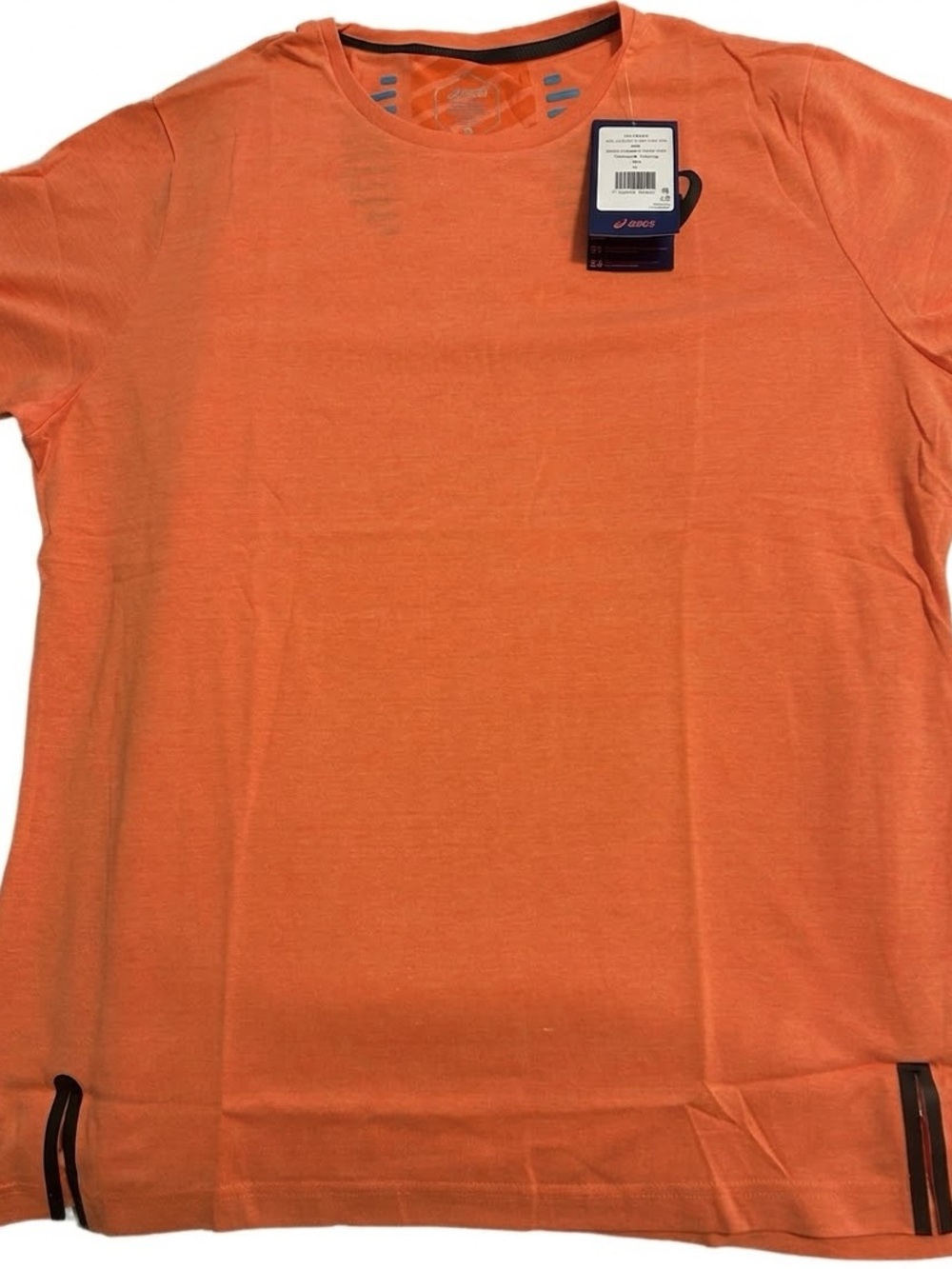 Asics Orange Short Sleeve Crew Neck Tee